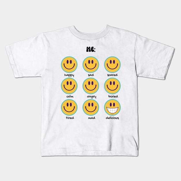 Smiley Feeling Delicious Kids T-Shirt by BuddyShop